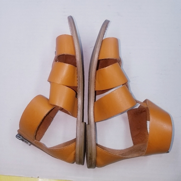 🌸 Madewell | Rowan Gladiator Brown‎ Leather Strap Sandals 7.5 - Picture 6 of 10